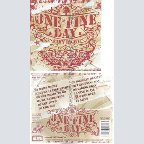 CD--ONE FINE DAY -- -- DAMN RIGHT