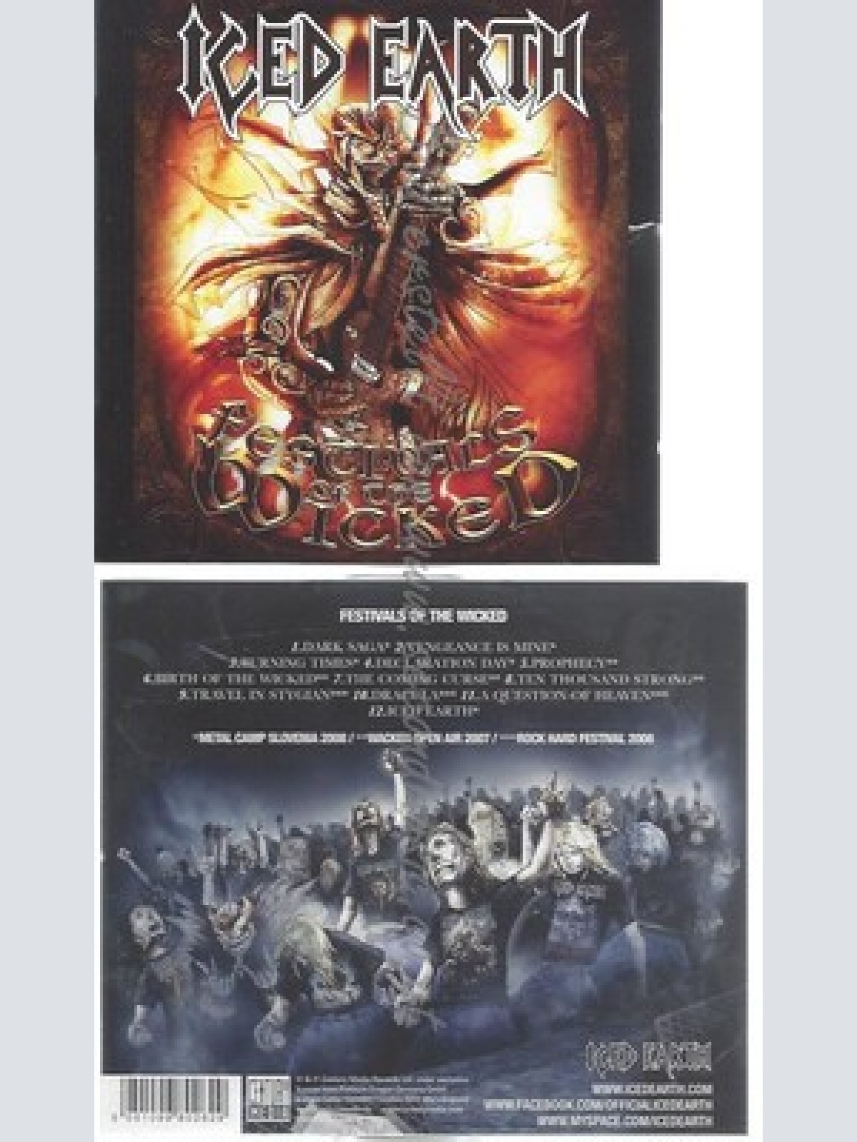 CD--ICED EARTH -- -- FESTIVALS OF THE WICKED