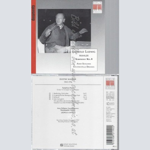 CD--GUSTAV MAHLER--GUSTAV LUDWID--SYMPHONY NO 4