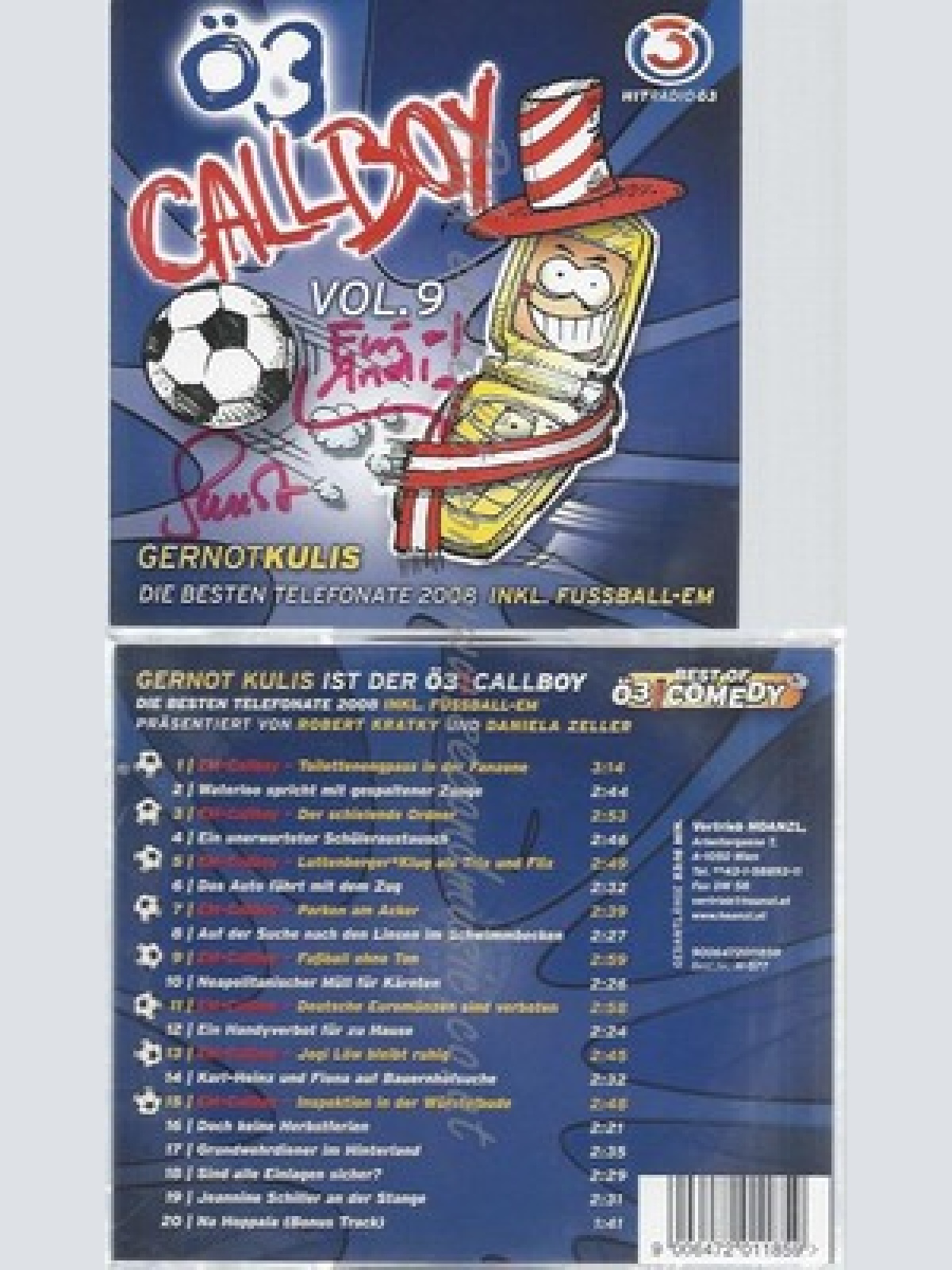 CD--GERNOT KULIS -- -- OE3 CALLBOY VOL.9