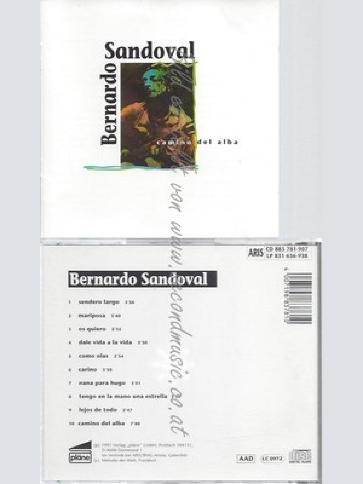 CD--BERNARDO SANDOVAL -- -- CAMINO DEL ALBA