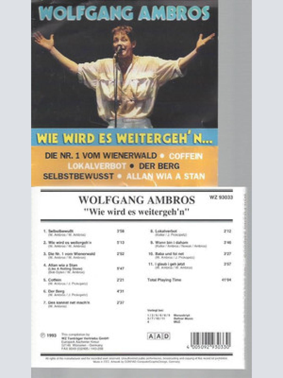 CD--WOLFGANG AMBROS --WIE WIRD ES WEITERGEHN