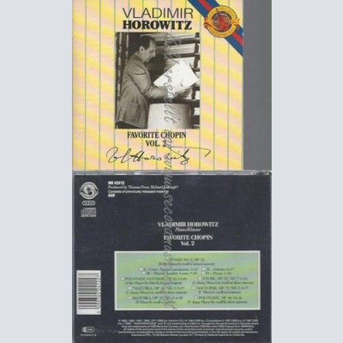 CD--VLADIMIR HOROWITZ UND FREDERIC CHOPIN -KOMPONIST- -- -- FAVORITE CHOPIN VOL.