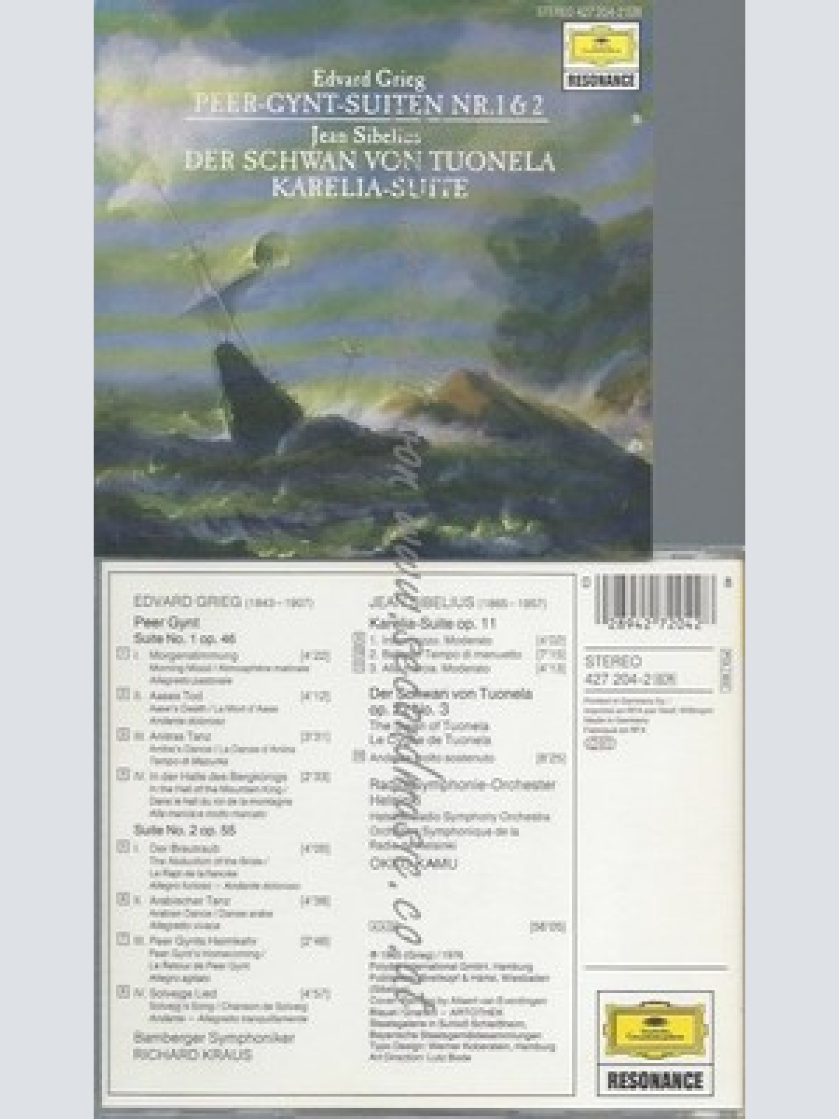 CD--KARELIA-S / KRAUS, BAMS, EDVARD GRIEG -KOMPONIST- UND JEAN SIBELIUS -- -- PE