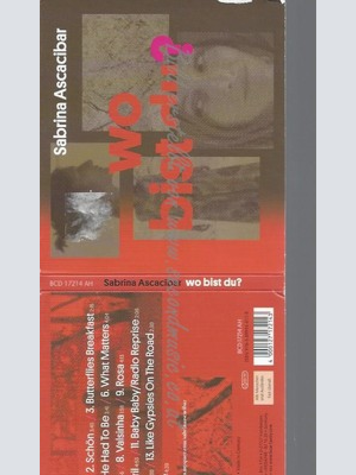 CD--SABRINA ASCACIBAR -- -- WO BIST DU