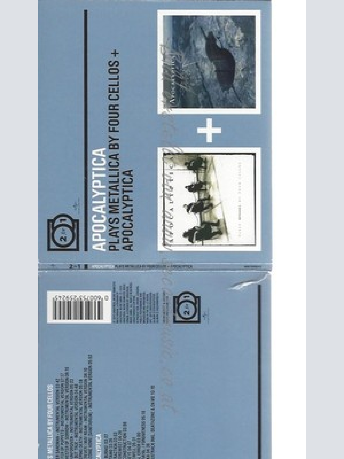 CD--APOCALYPTICA -- / APOCALYPTICA -- --CD -- 2 FOR 1 : PLAYS METALLICA BY 4 CEL
