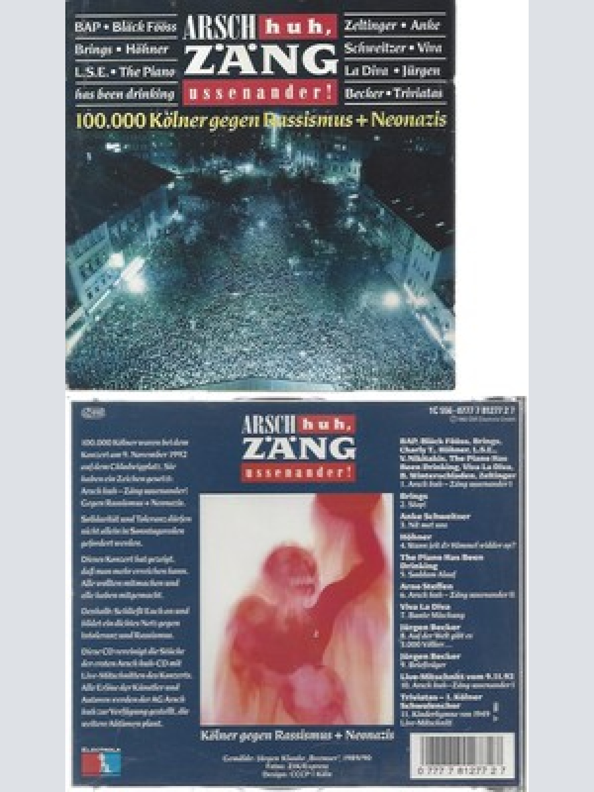 CD--VARIOUS, BRINGS, ANKE SCHWEITZER UND HÖHNER -- -- ARSCH HUH, ZÄNG USSENANDER