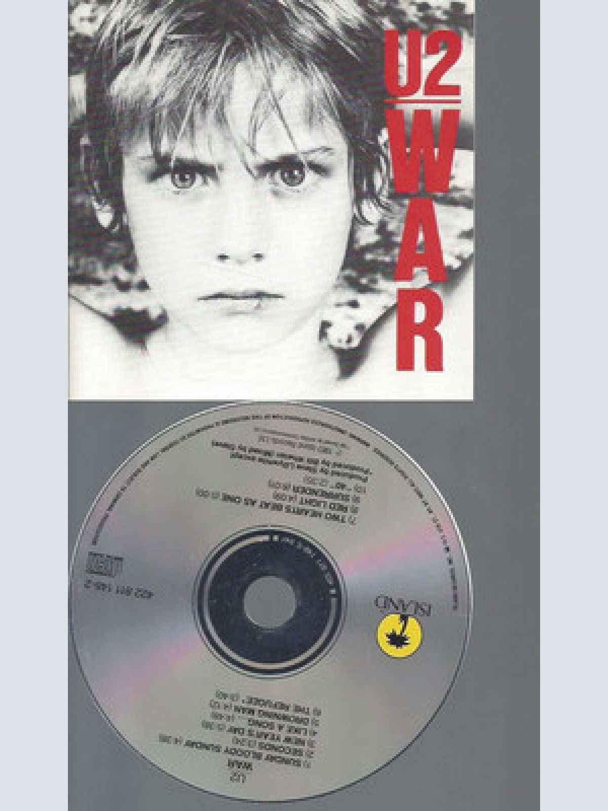 CD--U2--WAR--FULL SILVER CIRCLE