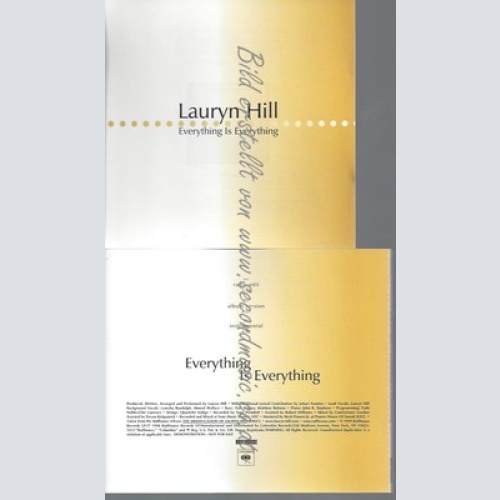 CD--PROMO--LAURYN HILL--EVERYTHING IS EVERYTHING--1TR