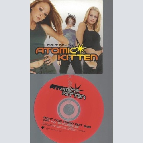 CD--PROMO--ATOMIC KITTEN--RIGHT NOW