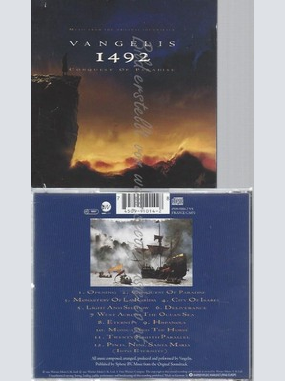 CD--VANGELIS -- --- 1492: CONQUEST OF PARADISE