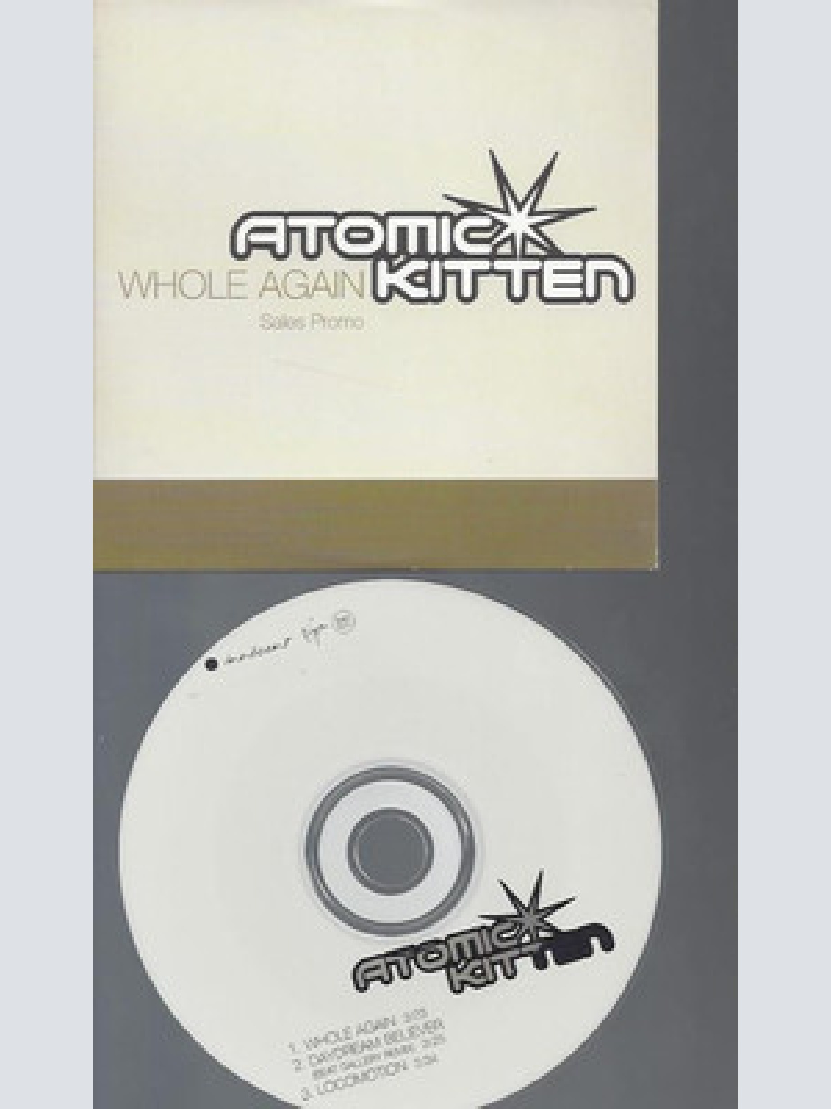 CD-ATOMIC KITTEN--WHOLE AGAIN --3 TRACKS-PROMO