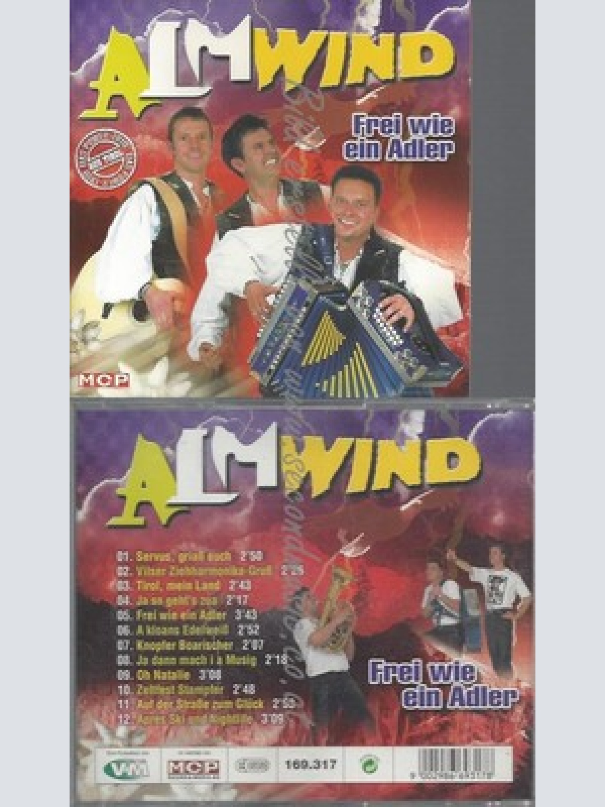 CD--ALMWIND -- -- FREI WIE EIN ADLER