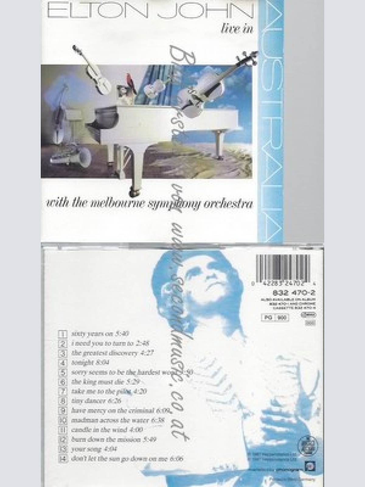 CD--ELTON JOHN -- LIVE IN AUSTRALIA