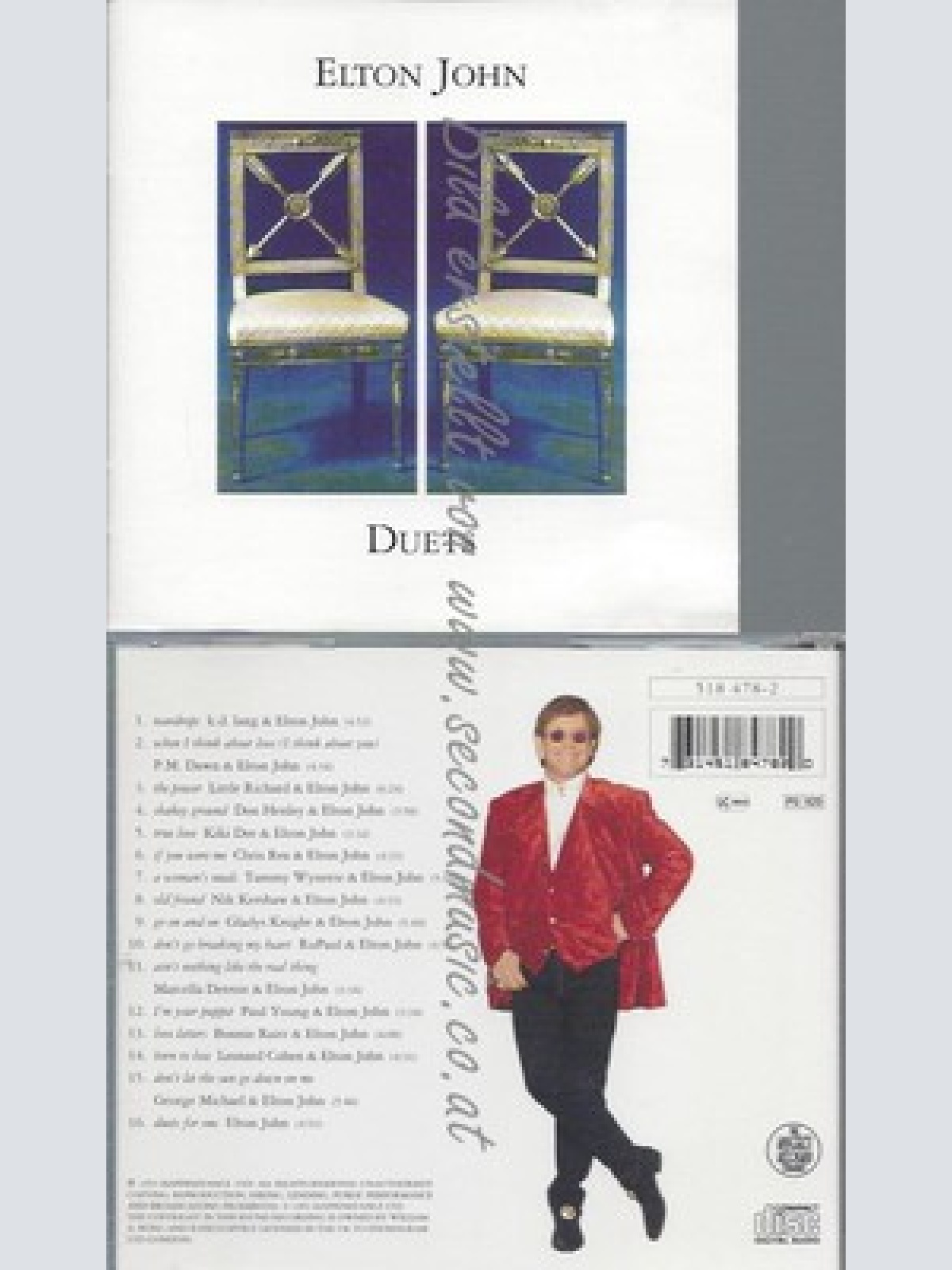 CD--ELTON JOHN -- -- DUETS