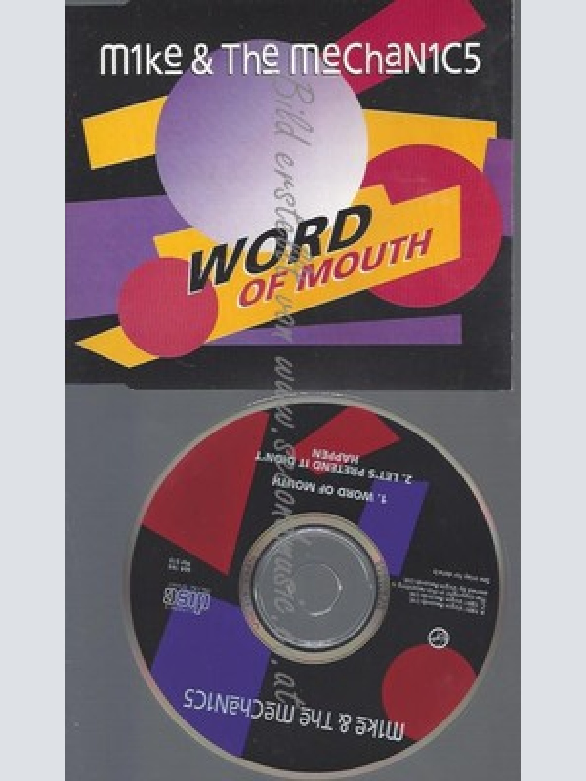 CD--MIKE & THE MECHANICS -- - SINGLE -- WORD OF MOUTH