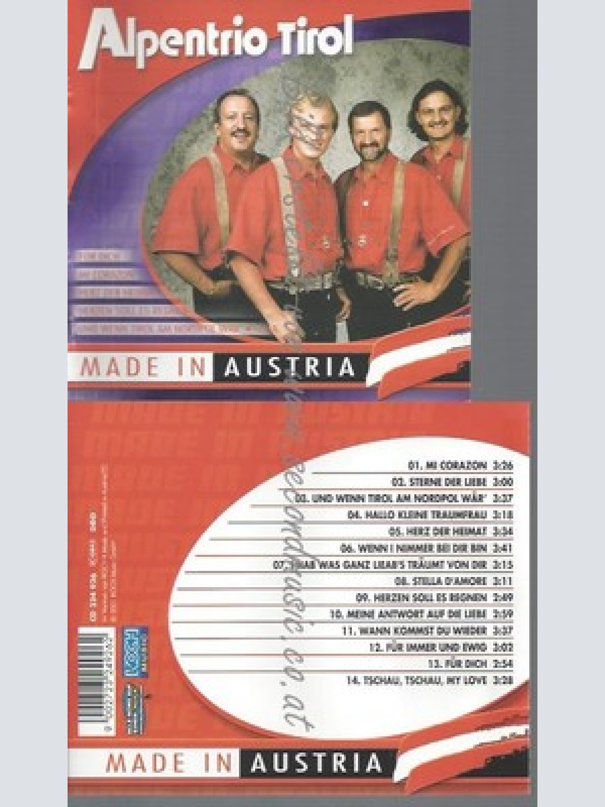 CD--ALPENTRIO TIROL -- -- MADE IN AUSTRIA