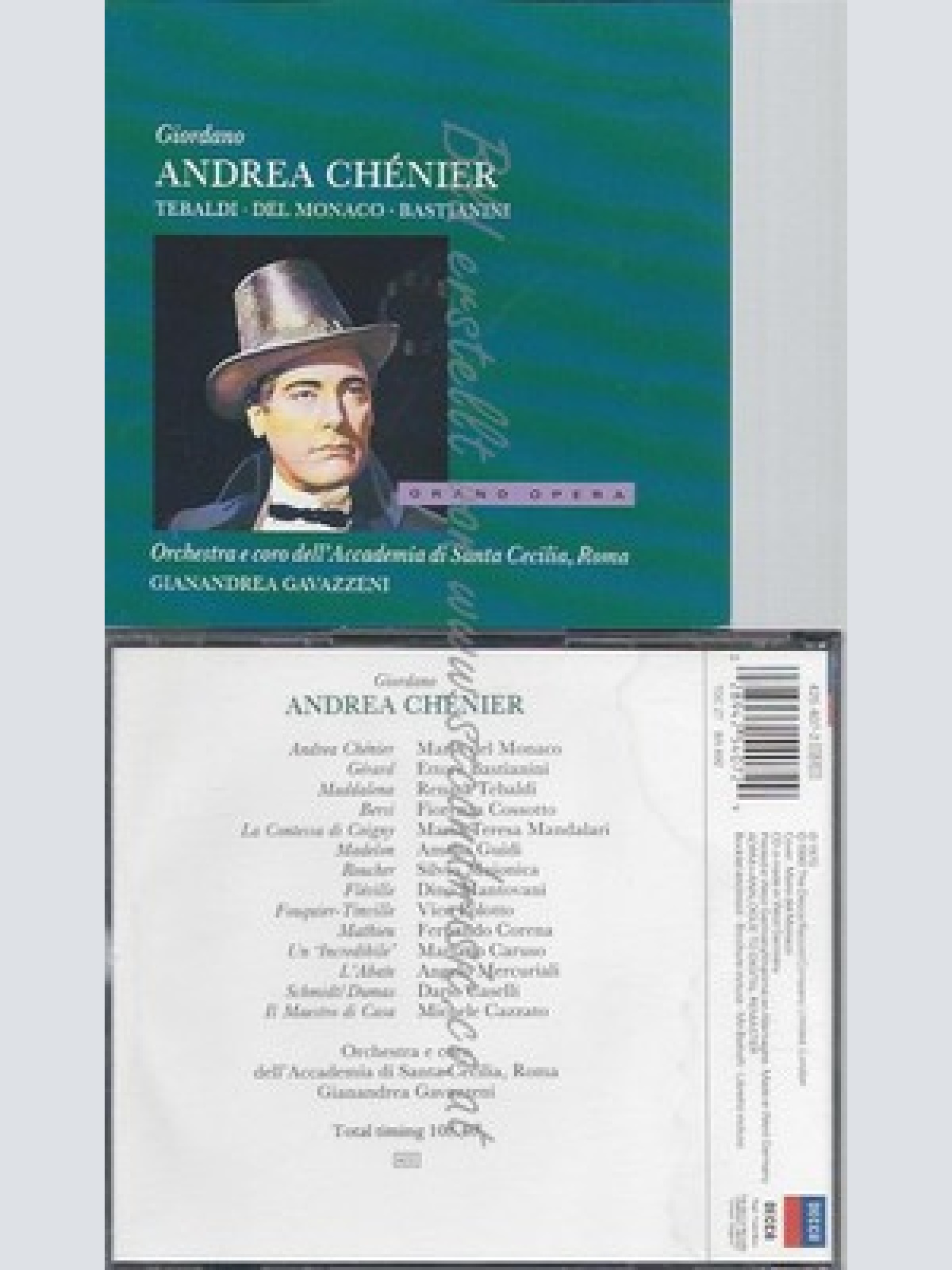CD--RENATA TEBALDI, GIANANDREA GAVAZZENI, ROM ORCHESTRA DELL' ACCADEMIA DI SANTA