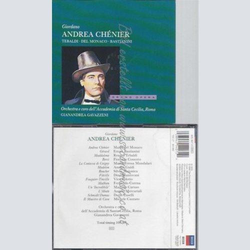 CD--RENATA TEBALDI, GIANANDREA GAVAZZENI, ROM ORCHESTRA DELL' ACCADEMIA DI SANTA