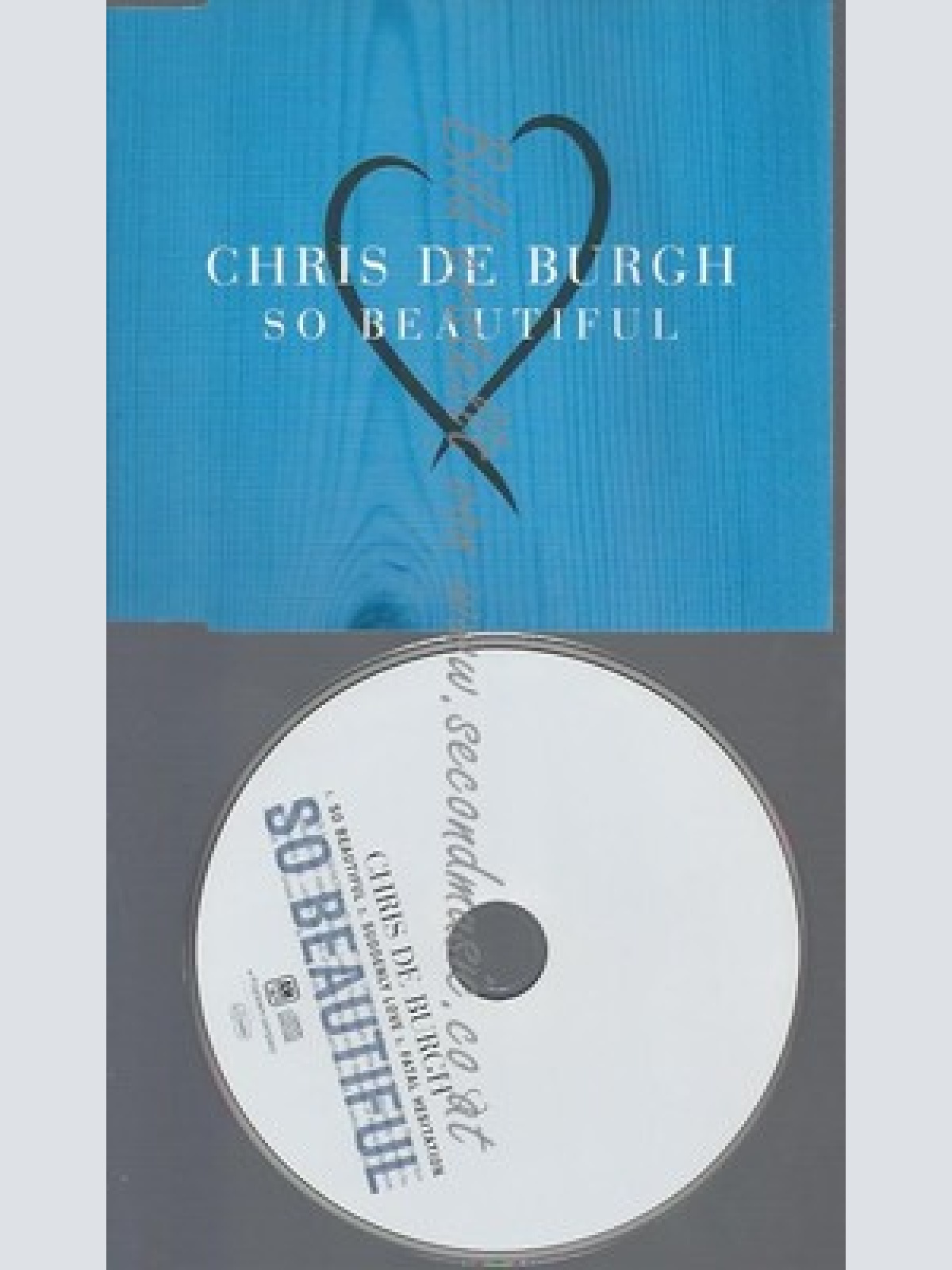 CD--CHRIS DE BURGH -- - SINGLE -- SO BEAUTIFUL