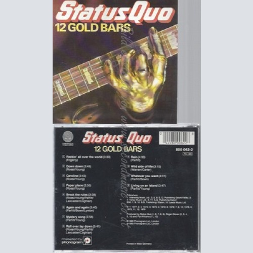 CD--STATUS QUO -- -- 12 GOLD BARS VOLUME 1 --VERIGO SWIRL