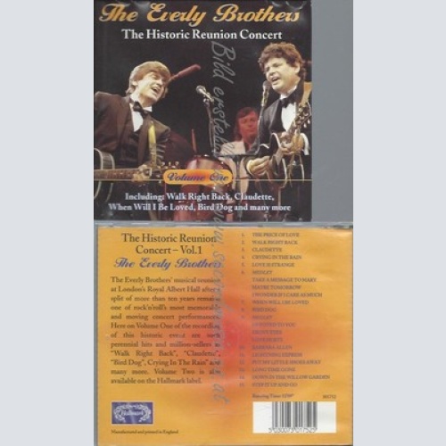 CD--EVERLY BROTHERS -- -- HISTORIC REUNION CONCERT V.1