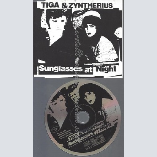 CD--TIGA & ZYNTHERIUS -- - SINGLE -- SUNGLASSES AT NIGHT