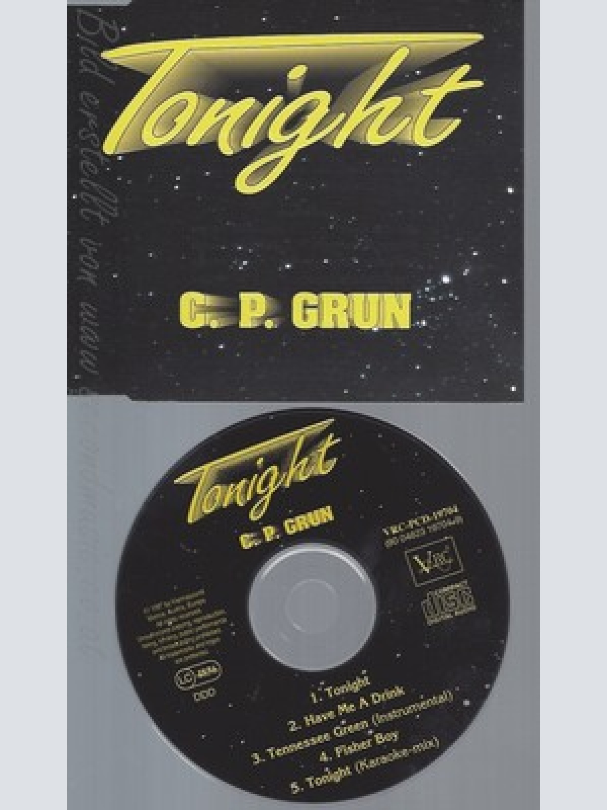CD--C. P. GRUN--TONIGHT -SINGLE CD-SINGLE