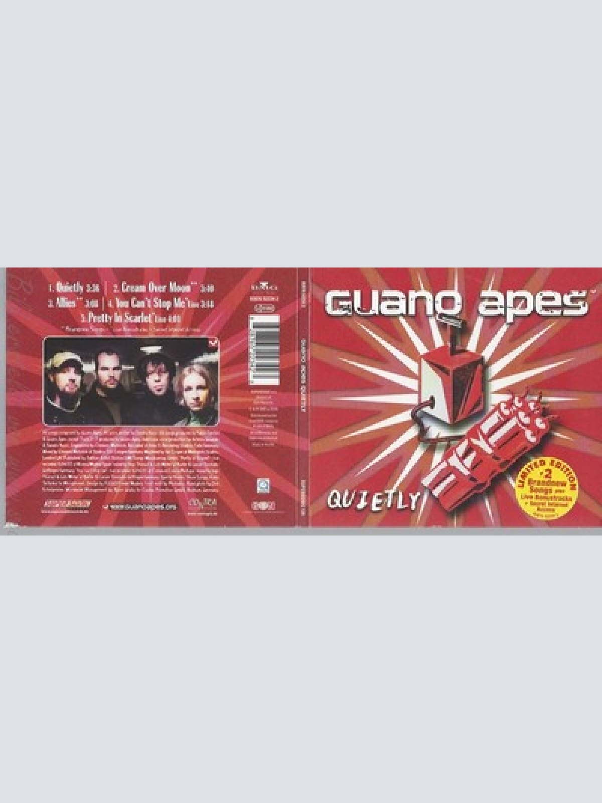 CD--GUANO APES -- -QUIETLY---LTD.DIGIPAK-