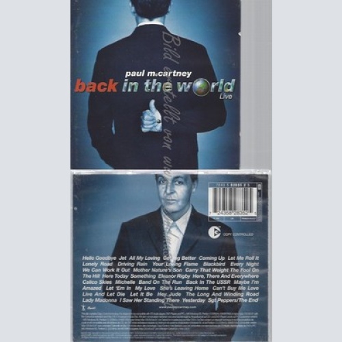 CD--PAUL MCCARTNEY -- --CD -- BACK IN THE WORLD LIVE