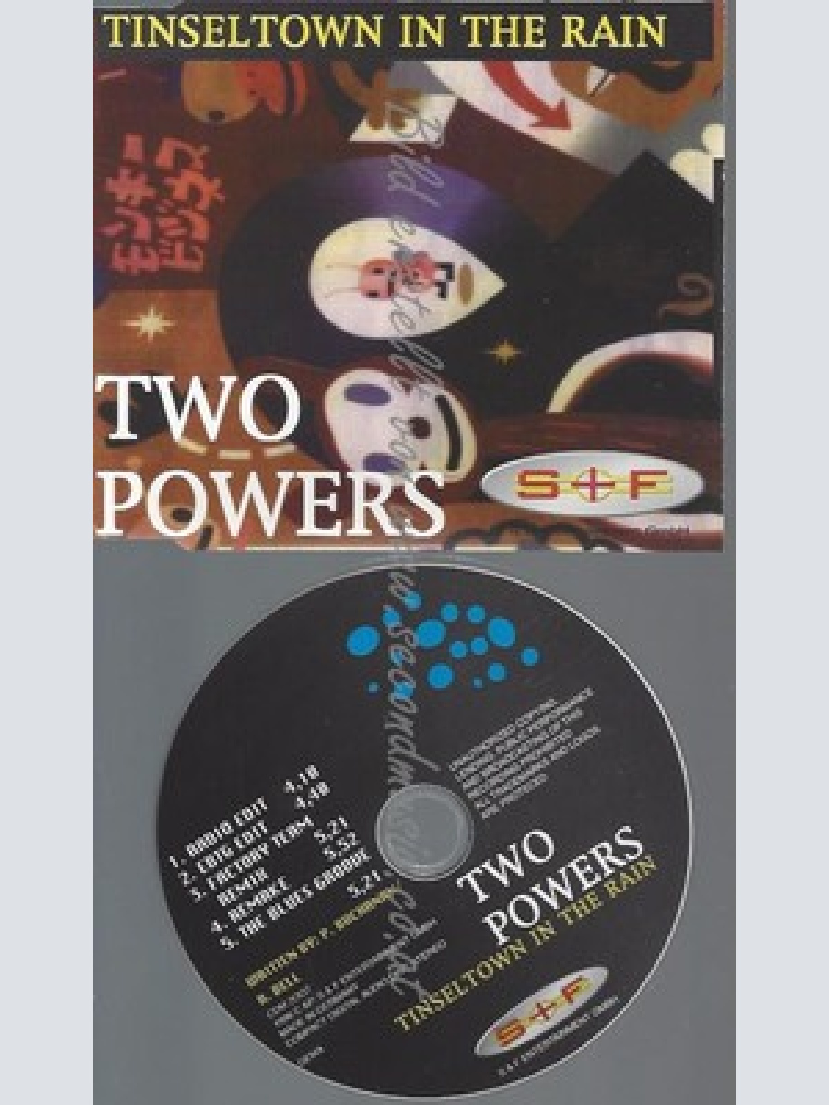 CD--TWO POWERS--TINSELTOWN IN THE RAIN -5 VERSIONS,