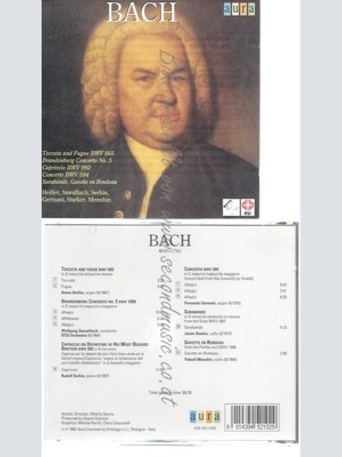 CD--HEILLER, SAWALLISCH, SERKIN UND GERMANI -- -- JOHANN SEBASTIAN BACH: TOCCATA