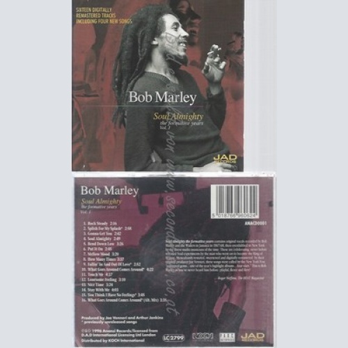 CD--BOB MARLEY -- SOUL ALMIGHTY-THE FORMATIVE YEARS VOL.1