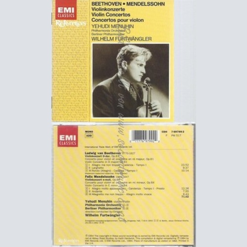 CD--IOL... / MENUHIN, FURTWAENGLER, POL UND BP -- -- VIOLINKON.OP.61