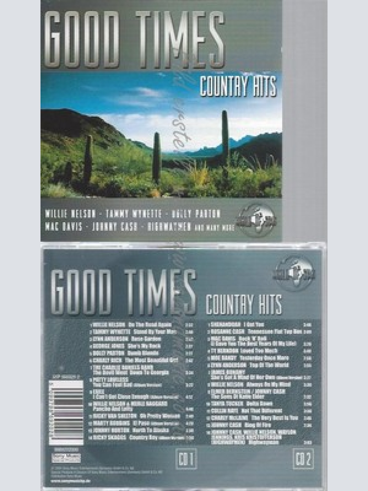 CD--GOOD TIMES--2 CD--COUNTRY HITS
