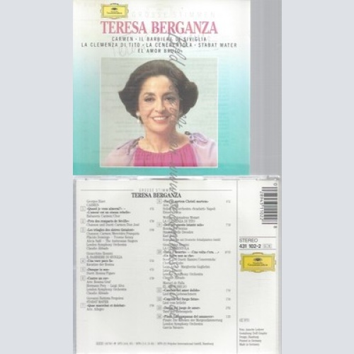 CD--TERESA BERGANZA, GEORGES BIZET -- UND MOZART -- -- GROSSE STIMMEN:T.BERGANZA