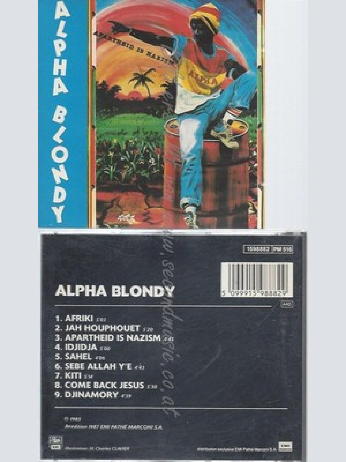 CD--ALPHA BLONDY -- -- APARTHEID IS NAZISM