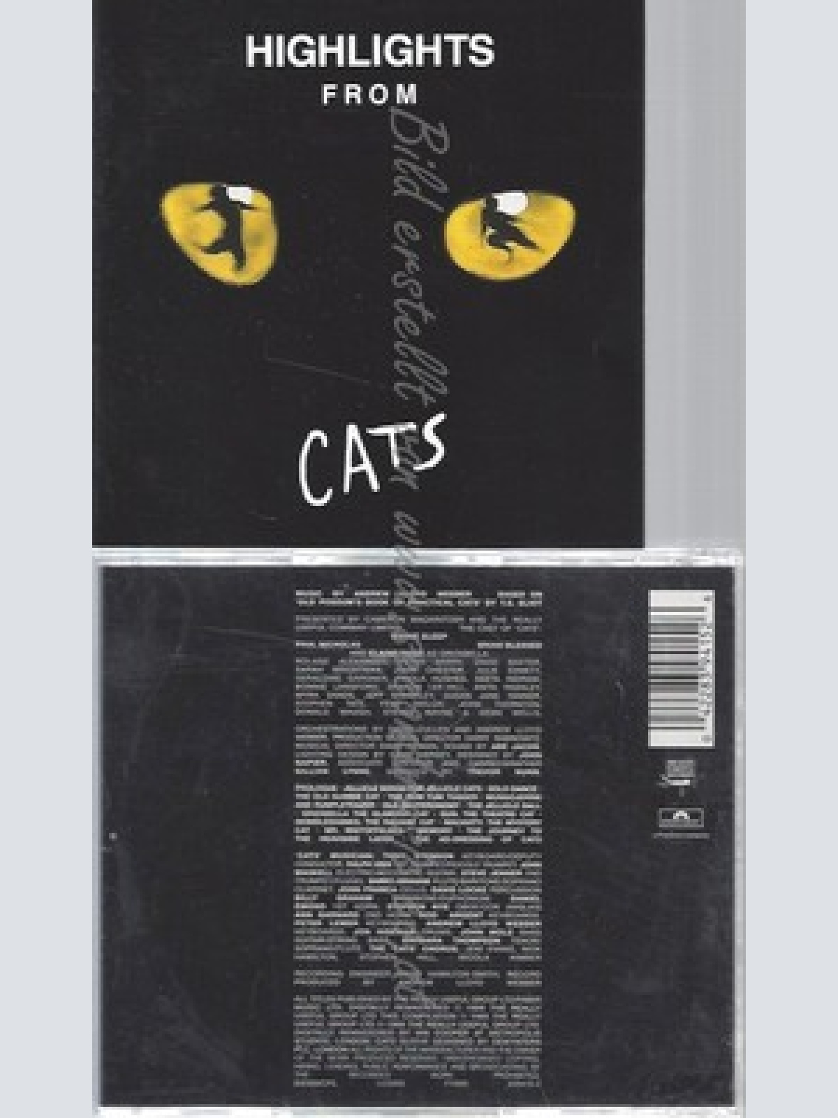 CD--ANDREW LLOYD WEBBER UND VARIOUS -CATS- ----HIGHLIGHTS-
