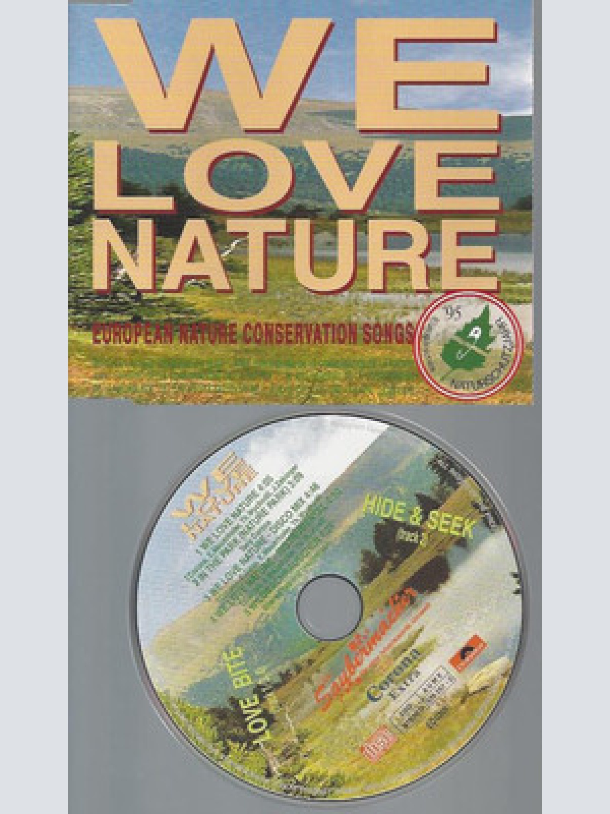 CD--WE LOVE NATURE--5 TRACKS--SAUBERMACHER--HIDE & SEEK--LOVE BITE