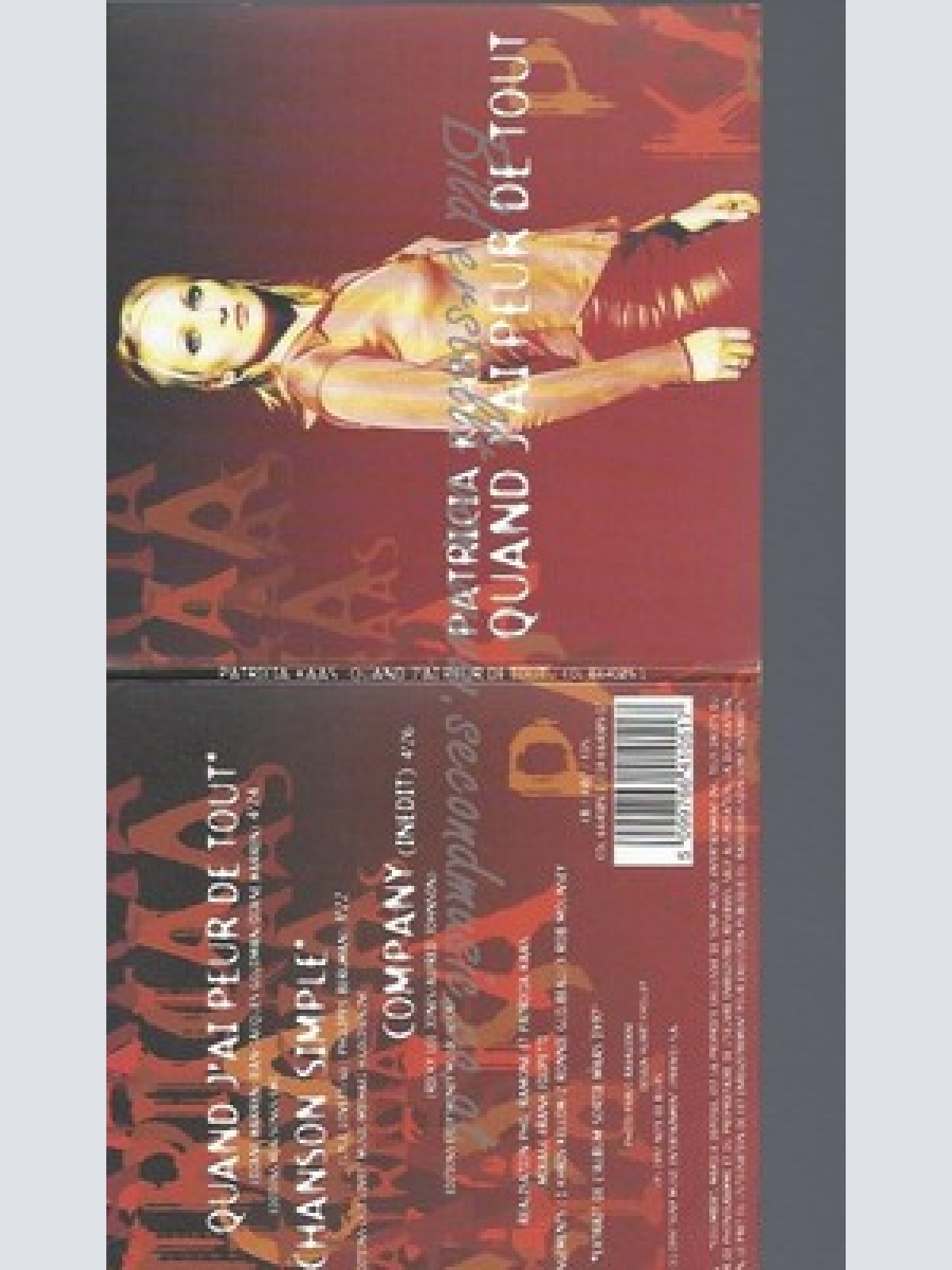 CD--KAAS,PATRICIA--QUAND J'AI PEUR DE TOUT