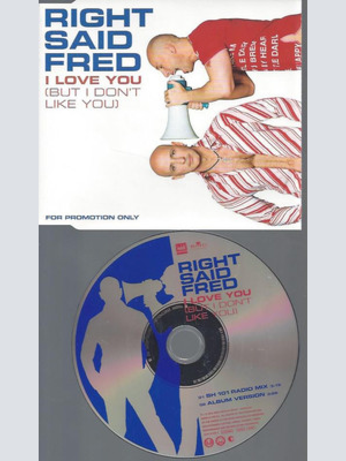 CD--PROMO--RIGHT SAID FRED--I LOVE YOU