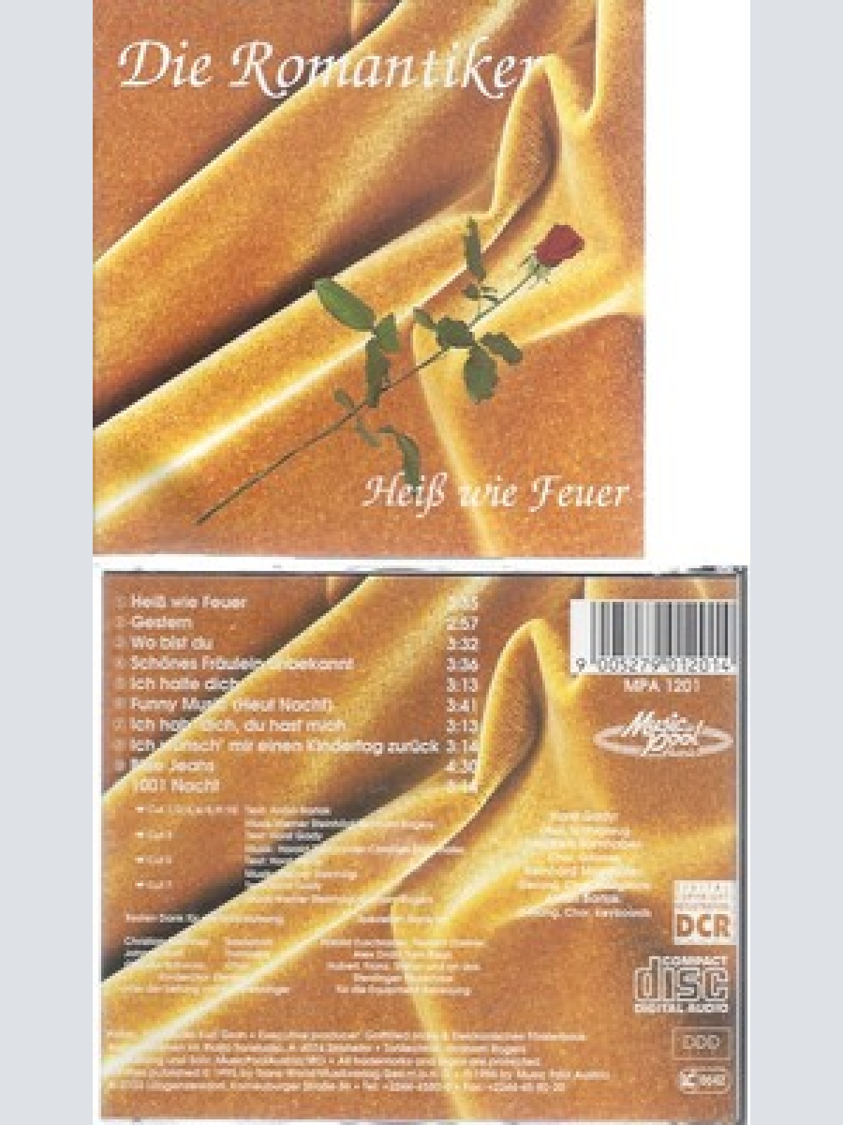 CD--DIE ROMANTIKER--HEISS WIE FEUER