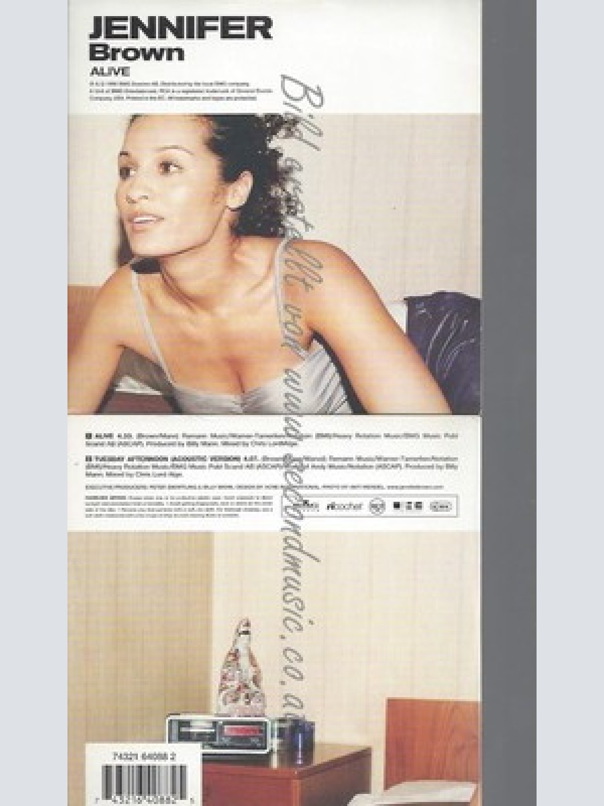 CD--JENNIFER BROWN--ALIVE 2-TRACK CARD SLEEVE 1- ALIVE 2- TUESDAY AFTERNOON -ACO