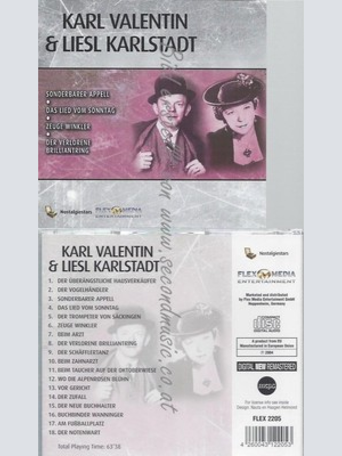 CD--KARL & KARLSTADT UND LI VALENTIN--PORTRAIT-NOSTALGIESTARS
