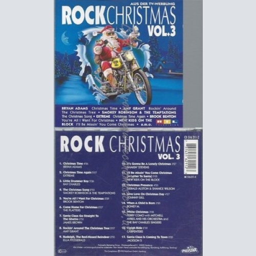 CD--ROCK CHRISTMAS 3--BRYAN ADAMS, AMY GRANT, TEMPTATIONS, EXTREME, BROOK BENTON