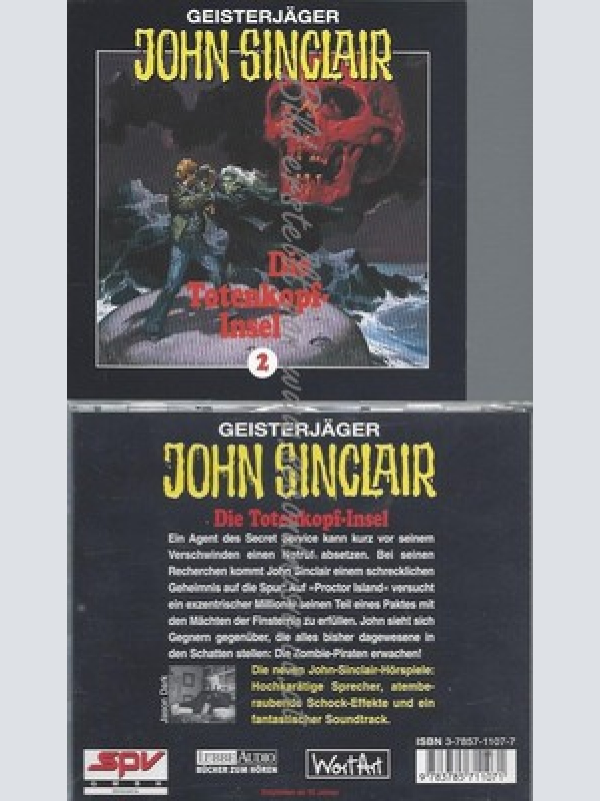 CD--JOHN SINCLAIR--DIE TOTENKOPF-INSEL