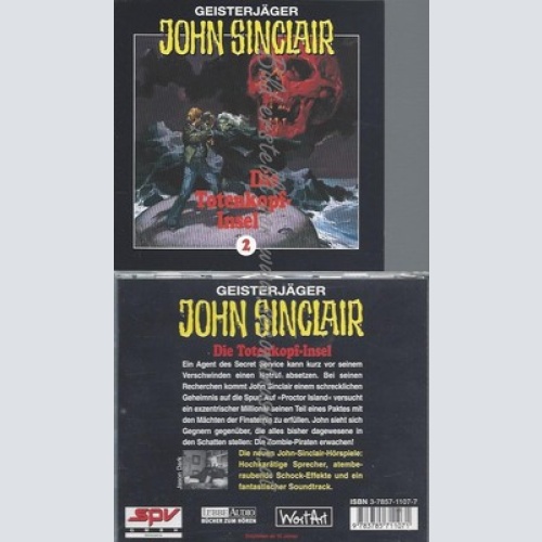 CD--JOHN SINCLAIR--DIE TOTENKOPF-INSEL