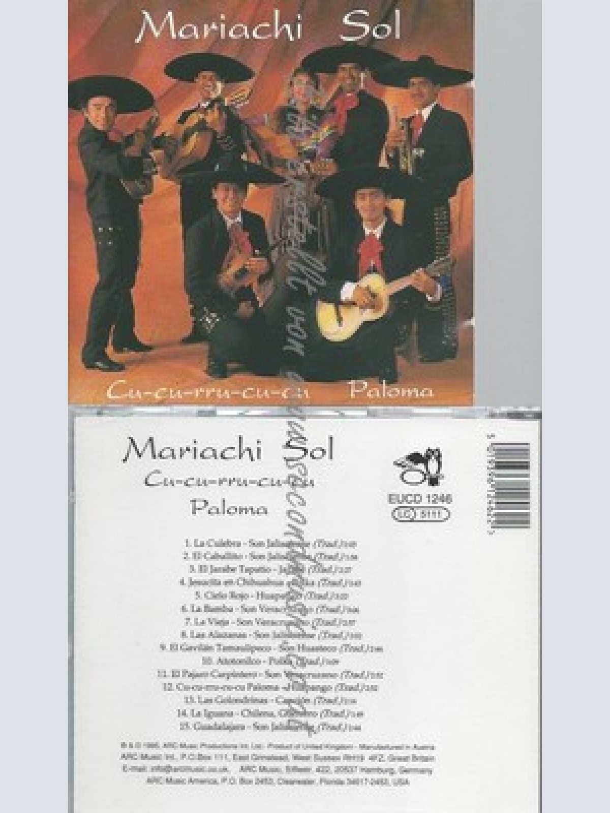 CD--MARIACHI SOL--CU-CU-RRU-CU-CU PALOMA
