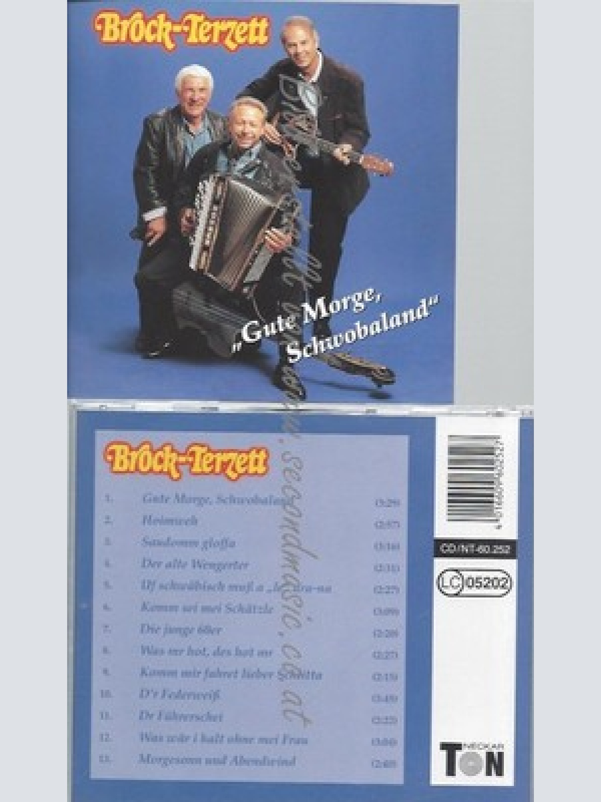 CD--BROCK-TERZETT--GUTE MORGE SCHWOBALAND