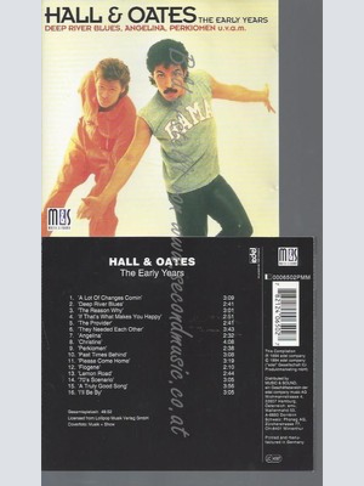 CD--HALL & OATES--THE EARLY YEARS